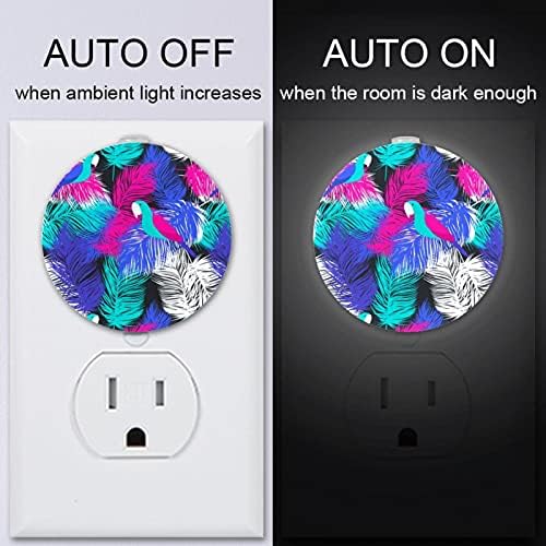 2 paketa Plug-in Nightlight LED noćno svjetlo sa senzorom sumraka do zore za dječiju sobu, rasadnik, kuhinju,
