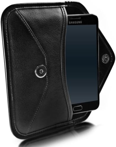 Boxwave Case kompatibilan sa Alcatel 1s - Elite kožna messenger torbica, sintetički kožni poklopac za kovertu