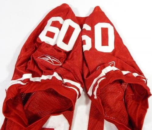 2009 San Francisco 49ers Nick Howell 60 Igra Izdana crvena dres 48 DP41585 - Neincign NFL igra rabljeni