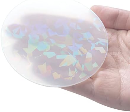 6pcs holografski otvor za unutrašnju smolu, 6 uzorci epoksidne smole umetcima sa holografskim silikonskim