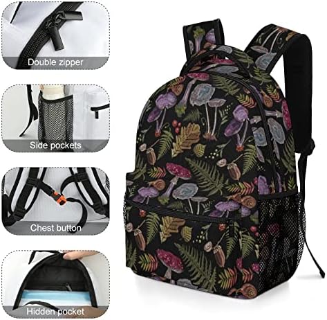 Aparajita Wild Forest Gljive školski ruksak pokloni Modni putnički ruksak za laptop za muškarce Ženske tinejdžere