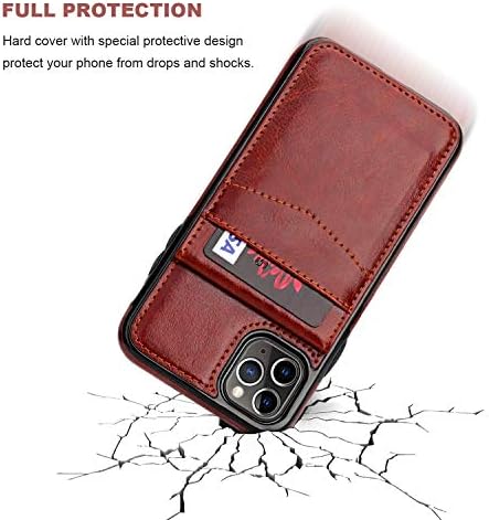 Kihuwey iPhone 11 Pro novčanik sa držačem kreditne kartice, Premium kožna magnetna kopča za teške uslove