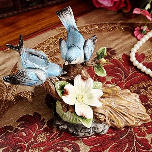 JYDQM porculan ljubitelji ptica minijaturni ručno rađeni keramika Par BirdIe figurica vjenčani dekor zanat poklon za zaljubljene ukras