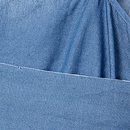 Géneric Ženska haljina za ljeto 2023 Solid boja V-izrez kravata Jeans Sexy gutch suknja haljina od plaže