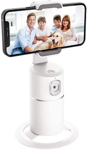 Boxwave Stand i Mount Kompatibilan sa Samsung Galaxy XCover6 Pro - Pivottrack360 Selfie stalk, praćenje lica za praćenje okretnog postolja - zimska bijela