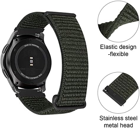 Mrotech Velcro Watch Band 22mm 20mm Kompatibilan je sa Samsung Gear Watch / Galaxy Watch Remep za zamjenu