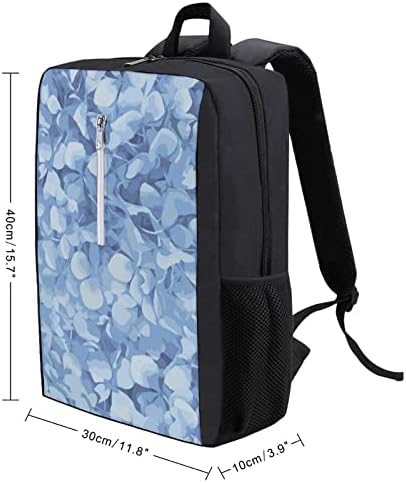 Plavi hidrangea laptop ruksak za povratni backpack pakovanje sa USB punjenjem Port Slim Daypack Rame za
