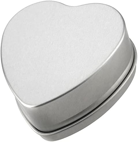 Metalni limenci u obliku srca 2oz 2oz 2oz u obliku srca sa prozorskim poklopcima, limnim pločama prazan