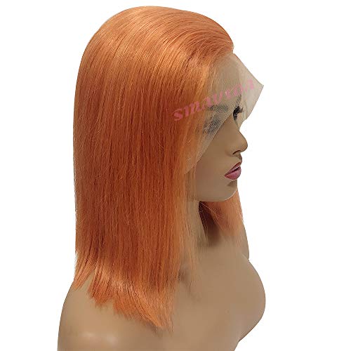 Narandžaste perike za ljudsku kosu 13x6 Upgrade Deep Parting Lace frontalne perike lijevi bočni dio prethodno