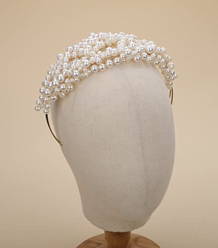 Teyglen Wedding Pearl traka za glavu Bridal Pearl perle Tiara Crown cvjetna princeza kosa kruna kosa komadi