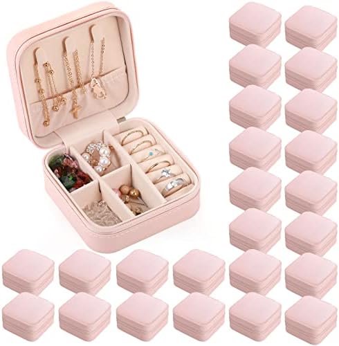 Canlierr mali putni nakit pu kožne kutije rasuti za žene djevojke, djeveruše poklon kutije prijenosni nakit Organizator za prstenje