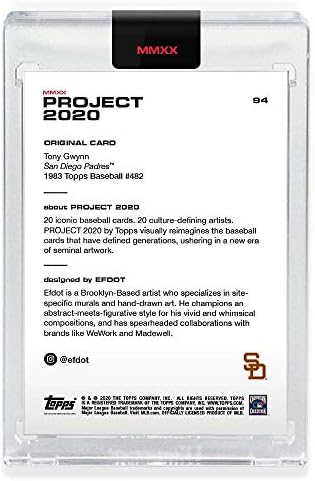 TOPPS Projekt 2020 Baseball kartica 94 1983 Tony Gwynn by Efdot
