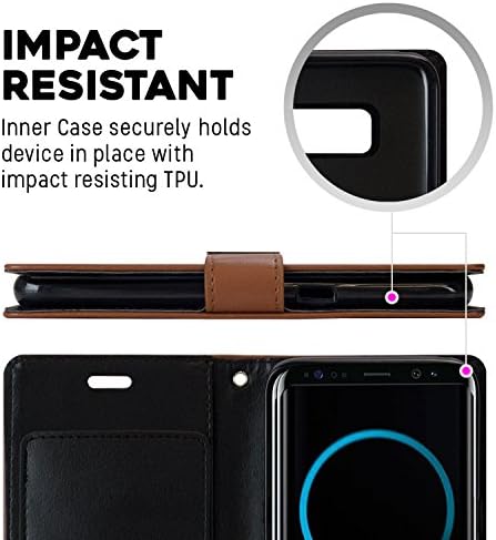 GOOSPERY bogat novčanik za Samsung Galaxy S8 Plus Case Extra Card Slots koža Flip Cover
