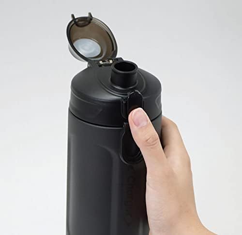 Biserna metalna HB-6771 boca za vodu, 33,8 fl oz, 33,8 fl oz, direktno piće, veliki promjer, zadržavanje hladnoća, sportski, crni