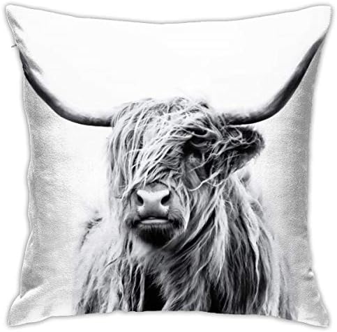 Sara Nell Velvet Jastuk Obuhvat Dekorativni jastuk za jastuk Highland krava Luksuzni mekani jastučni jastučni