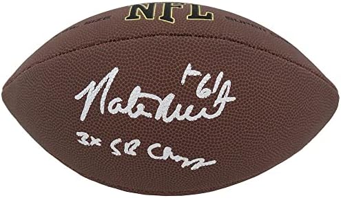 Nate Newton potpisao Wilson Super Grip Full Veličina NFL Fudbal W / 3x SB Champs - AUTOGREME FOOTBALS