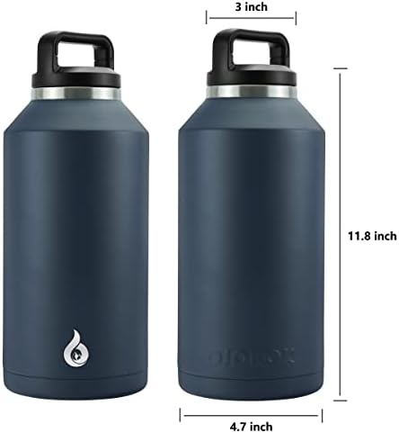 BJpkpk Polu galonske boce za vodu, perilica posuđa Safe 64oz vodena boca sa ručkom, nepropusna BPA, velika