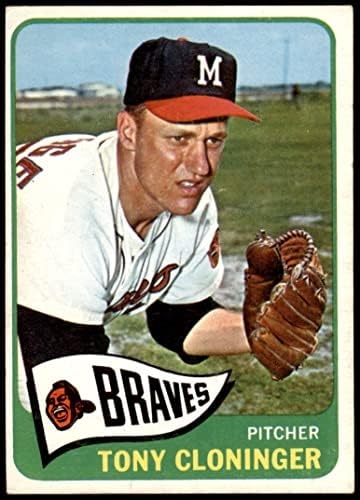 1965 TOPPS 520 Tony Cloninger Milwaukee Braves Dean's Cards 5 - Ex Hrabres