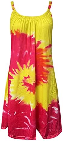 Ljetne haljine za žene 2023 plaža cvjetni špageti remen Casual Boho Tank haljina za odmor kratki sarafan