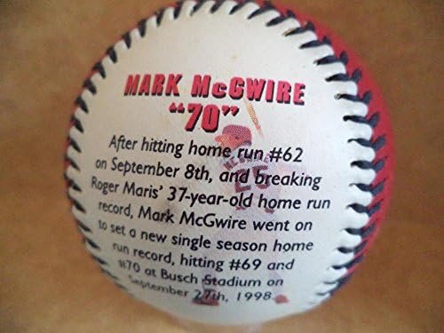 Mark McGwire 70 kardinala izrada povijesti FotoBall bejzbol kolekcionarski