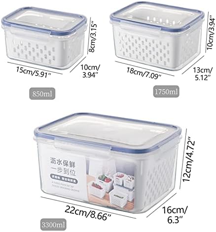Yiisu kontejneri za skladištenje hrane hermetičke limenke plastične kutije za odlaganje hrane koje se mogu slagati Kuhinjski rezervoari za odlaganje frižidera g
