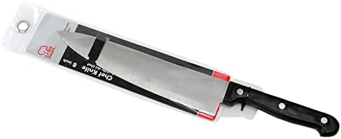 Chef Craft Sect Chef nož, 8-inčni oštrica 12,5 inča u dužinu, nehrđajući čelik / crni