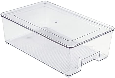ZCX kante za organizatore frižidera kutija za organizatore frižidera sa poklopcem, prozirna plastična ostava