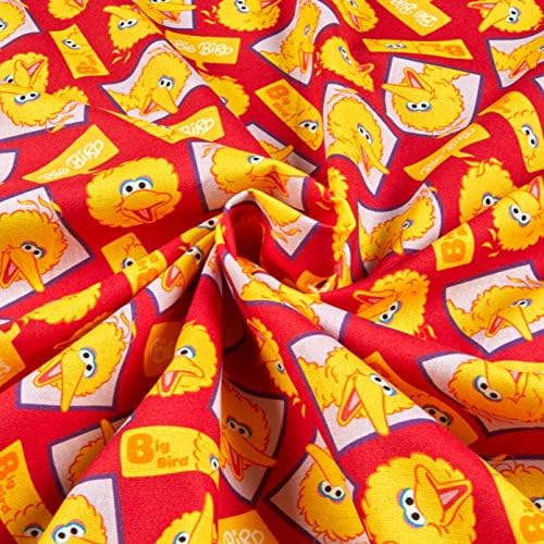 Sesame Street Digital bacio Big Bird lica crvena, tkanina pored dvorišta
