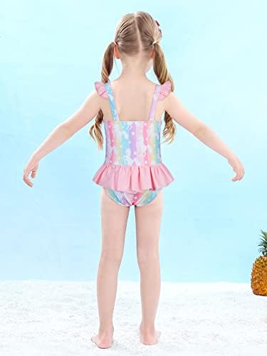 Male djevojčice Jednodijelni kupaći kostimi s volanima kupaći kostimi Mermaid Unicorn kupaći kostimi 2-6T