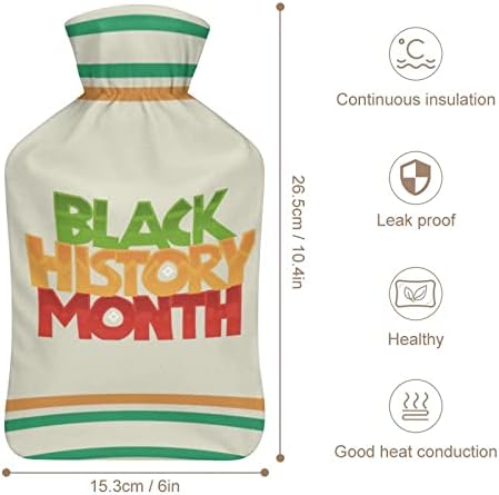 Crna istorija mjesec termofor sa poklopcem slatka gumena vreća za toplu vodu boca za toplu vodu za krevet