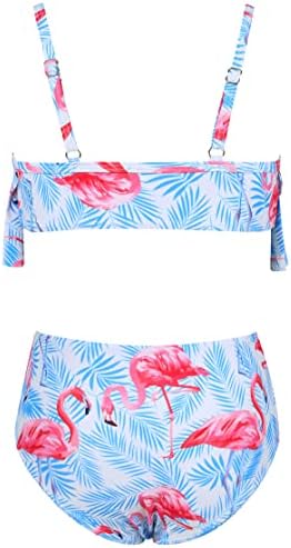 TUONROAD Kid Swim Suits Girl 2 Piece Bikini Sets Swimsuit with Graphic Ruffles kupaći kostimi za djevojčice