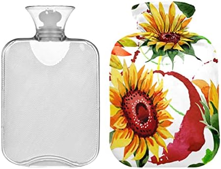 Flaše za toplu vodu sa poklopcem Wildflower suncokretovog cvijeta vreća za toplu vodu za ublažavanje bolova,