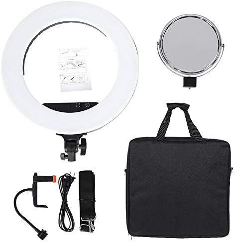 Mini 480led prstenastog oblika pone prstenastog svjetla sa torbom za nošenje, dodatak svjetla za punjenje Selfie Video lampa LR-980A 100-240V