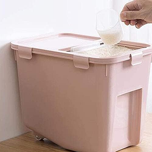 KEKEYANG kontejneri za skladištenje žitarica kutija za skladištenje pirinča sa točkovima, kuhinjska bačva