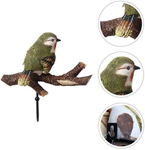 Doitool Bird Coat Wall Hook ptice od livenog gvožđa na vješalici za granu Jednostruka kuka slatka kuka za kapute kape ključevi peškiri odeća