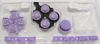Set dugmeta Sony PSP 3000 serije - ljubičasta [Prilagodi] [Popravak] [Video igra] [Bulk ambalaža]
