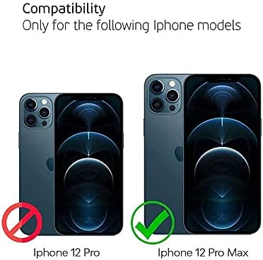 Deppa [2 paketa Premium Iphone 12 Pro Max zaštitnik ekrana kaljeno staklo 3d puna pokrivenost [6.7 Inch]