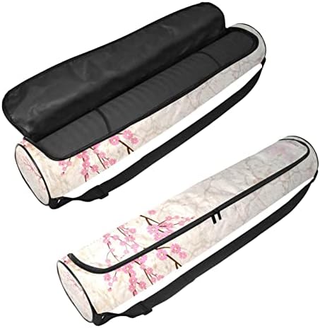RATGDN Yoga Mat torba, Sakura Cherry Blossom Exercise Yoga Mat Carrier full-Zip Yoga Mat torba za nošenje