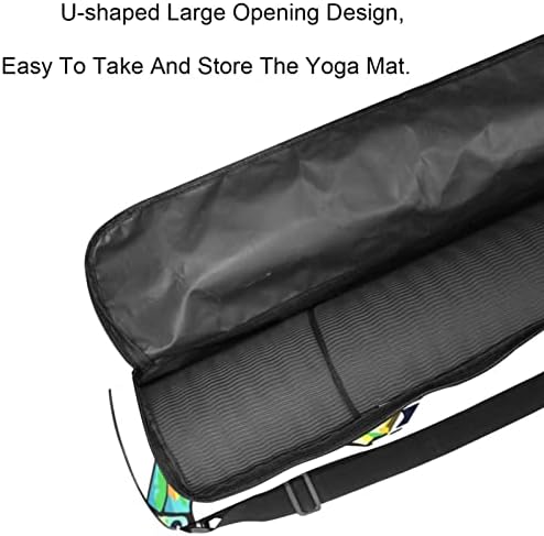 RATGDN Yoga Mat torba, Bird Toucan uzorak vježbe Yoga Mat Carrier full-Zip Yoga Mat torba za nošenje sa