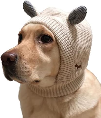 Pas uho Zaštita od buke, kućni ljubimci zimski vrat uho topliji kapuljač, mačji pas vjetrootrni pleteni