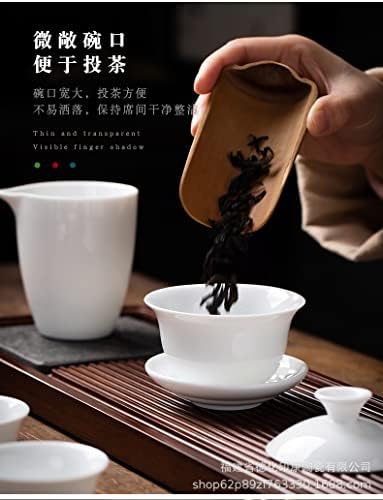 Gaiwan Teacup kineski gongfu čaj set visokog bijelog porculanske keramičke poklon kutije
