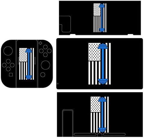 Naljepnice za podizanje američke zastave pokrivaju prednju ploču za zaštitu kože za Nintendo Switch