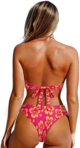 RUUHEE ženski niz Brazilski bikini set zamotati Push Up Halter vrat 2 komad tange seksi kupaći kostimi