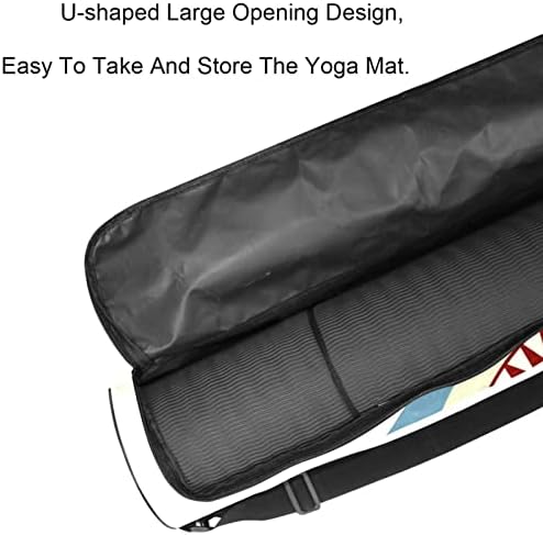 Torba za prostirku za jogu, Shark Jaws Exercise Yoga Mat Carrier full-Zip Yoga Mat torba za nošenje sa podesivim