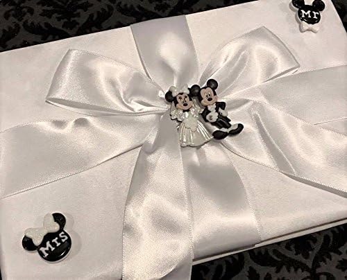 Vjenčanje Mickey i Minnie Klasični bijeli satenski potpis Knjiga gostiju uspomena