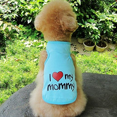 ZUNEA volim svoju mamu mali pas rezervoar prsluk majica Sandy plaža pamuk T-Shirt štene mačka Doggie Yorkshire