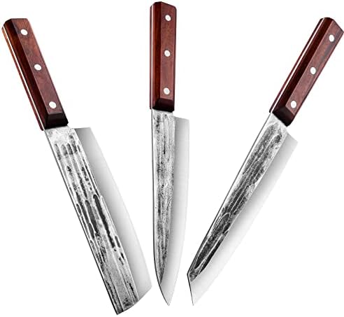 TOMBRO 7,8 Nakiri nož - povrtnjak nož, japanski kuharski nož visoki karbonski čelik kiritsuke kuhinjski