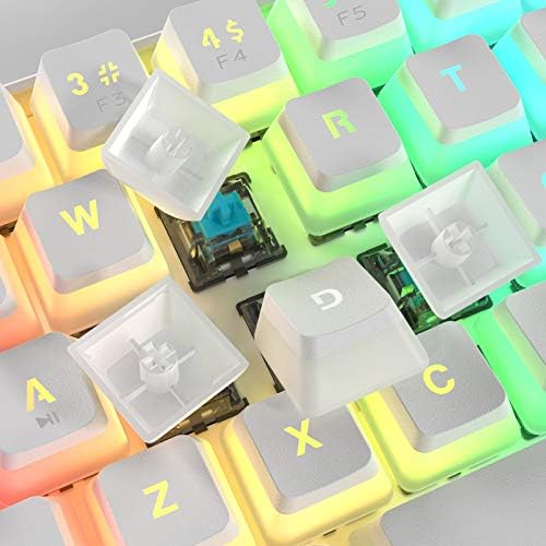 Ractous RTK61P 60% mehanička igračka tipkovnica RGB pozadinske ploče PBT puding KeyCaps 61Key ultra-kompaktno