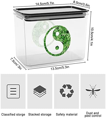 Yin Yang plastična kutija za skladištenje hrane kontejneri za skladištenje hrane sa poklopcima zatvorena