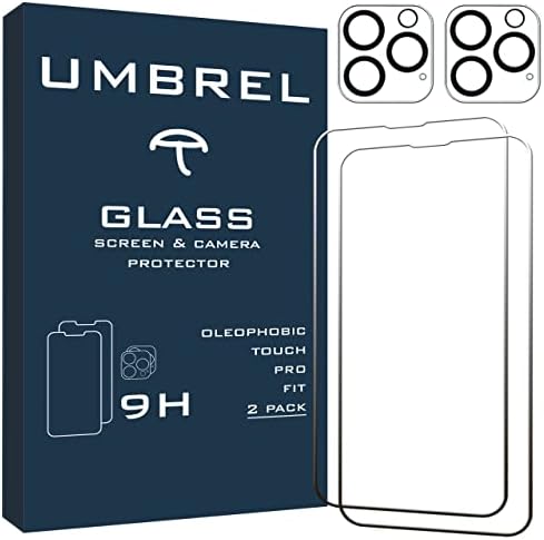 Umbrel - [dvostruko pakovanje] Zaštita ekrana za iPhone 13 Pro Max-6,7 inča, [2 paketa kaljenog stakla Zaštita